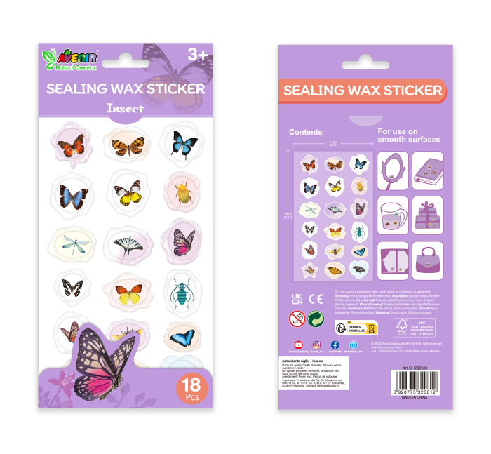 Abtibilduri imitatie sigiliu - Insecte, colectia Creatii Naturale [6]