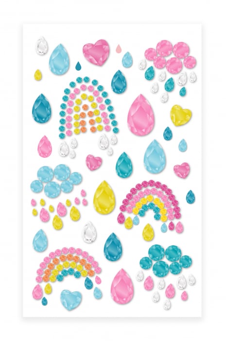 Abtibilduri pietre stralucitoare - Curcubee [2]