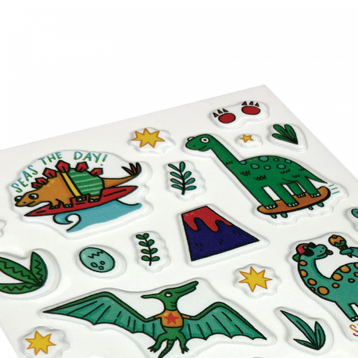 Abtibilduri pufoase Dinozauri Stickiville Dino-Mite! [2]