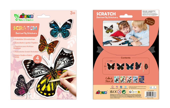 Abtibilduri razuibile - Fluturi, colectia Creatii Naturale [11]