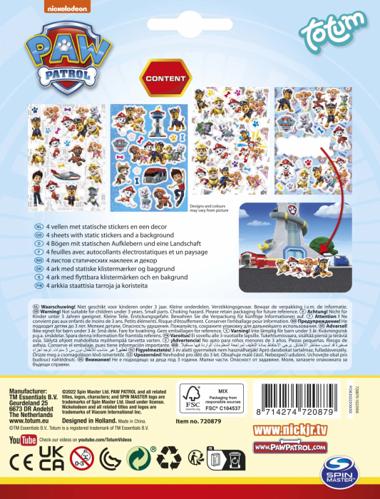 Abtibilduri repozitionabile Paw Patrol [4]