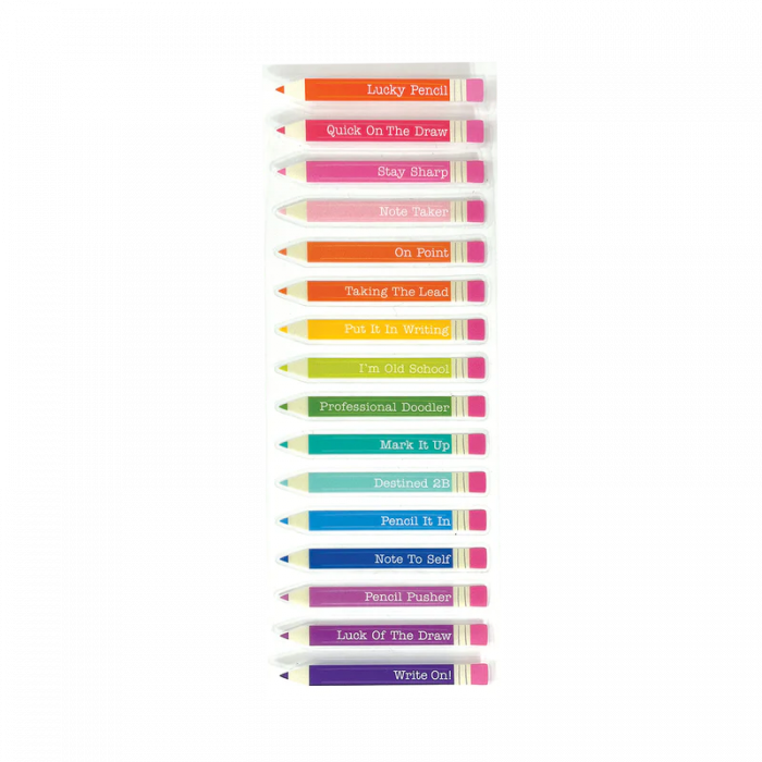 Abtibilduri vinil transparent Stickiville Lucky Pencils [3]