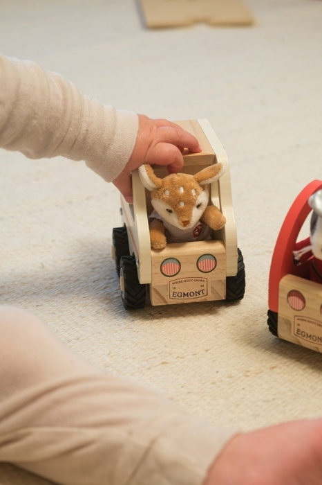 Ambulanta din lemn cu mini figurina, Egmont Toys [4]