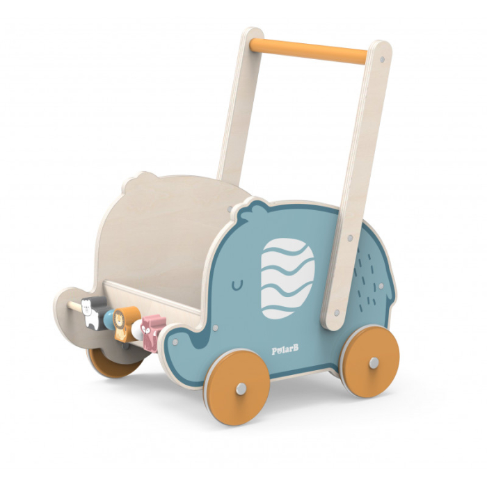 Antemergator carucior pentru papusi, Elefant, PolarB, Viga [9]