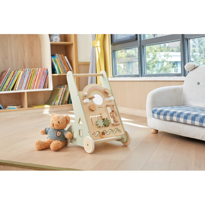 Antemergator verde cu activitati Montessori, PolarB Viga [4]