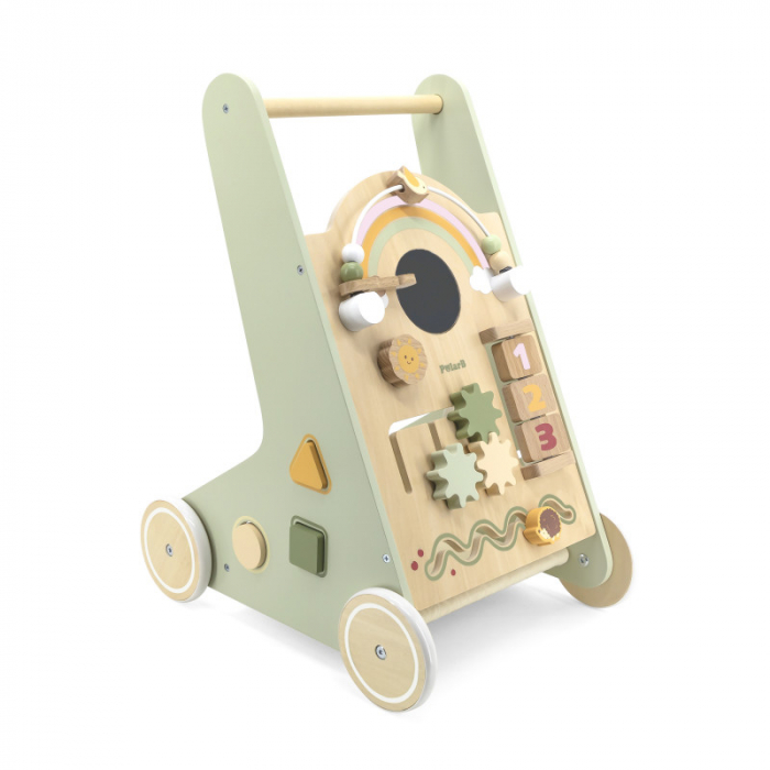 Antemergator verde cu activitati Montessori, PolarB Viga [2]