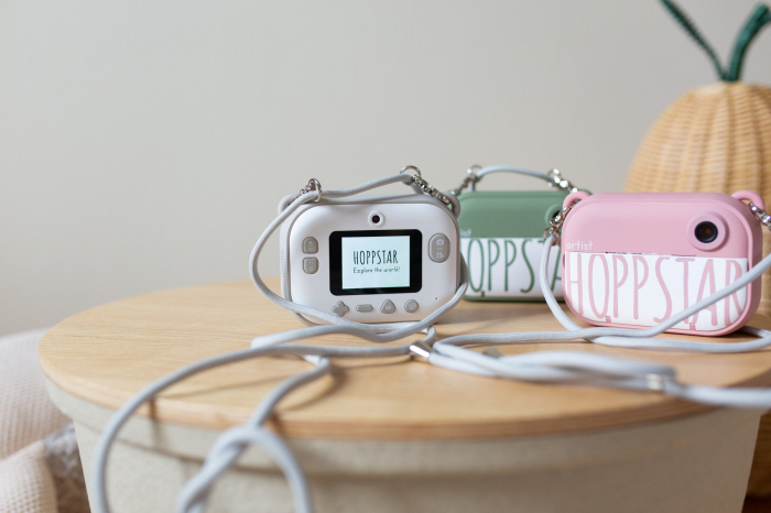 Aparat foto digital pentru copii cu functie de  printare instant- Hoppstar Artist Pink Blush [8]