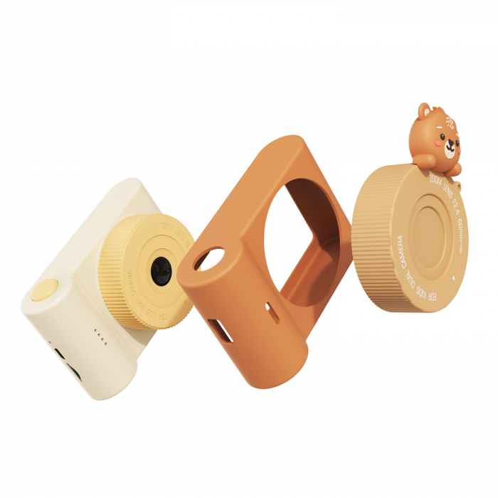 Aparat foto video digital pentru copii, cu ecran tactic si camera selfie, Urban Zoo - Bear [4]