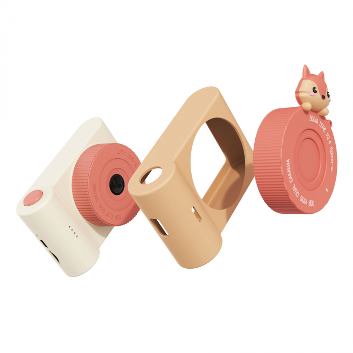 Aparat foto video digital pentru copii, cu ecran tactic si camera selfie, Urban Zoo - Fox [4]