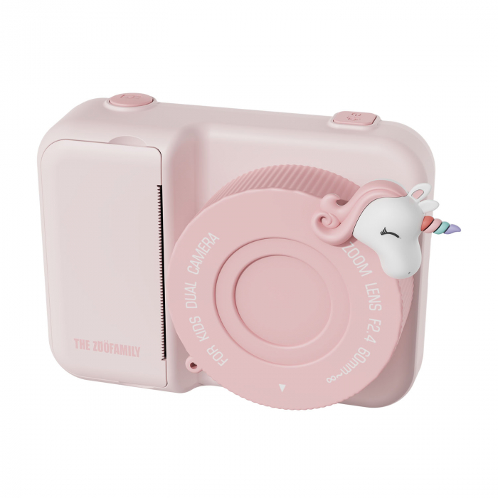 Aparat foto video digital pentru copii cu functie de printare instant Zoo print - Unicorn [5]