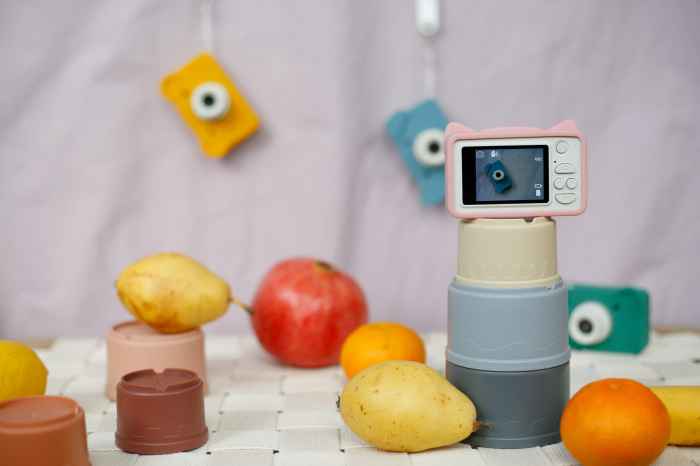 Aparat foto video digital pentru copii - Hoppstar Rookie Cat Pink [14]
