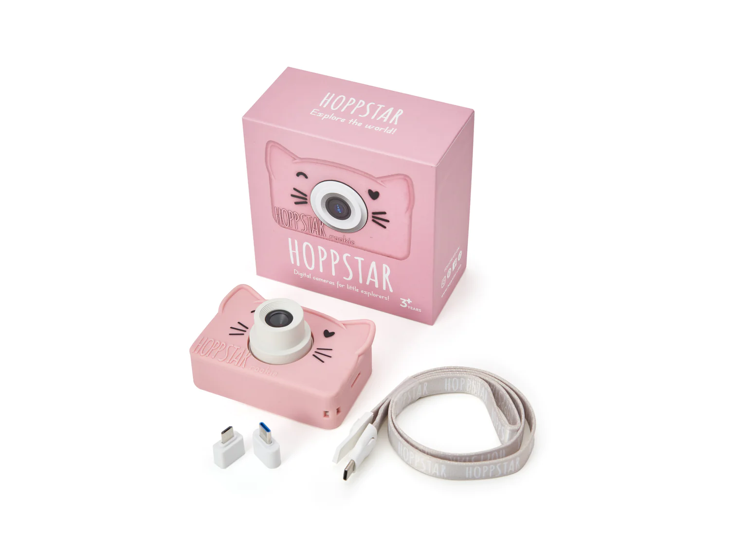 Aparat foto video digital pentru copii - Hoppstar Rookie Cat Pink [3]