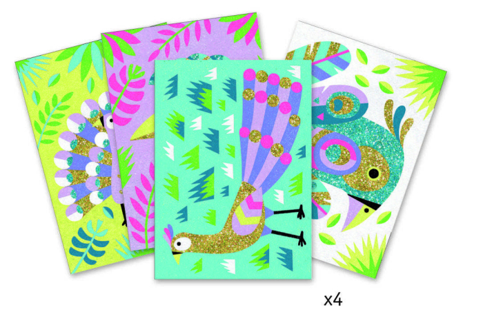 Atelier creativ cu nisip si sclipici, Pasari [5]