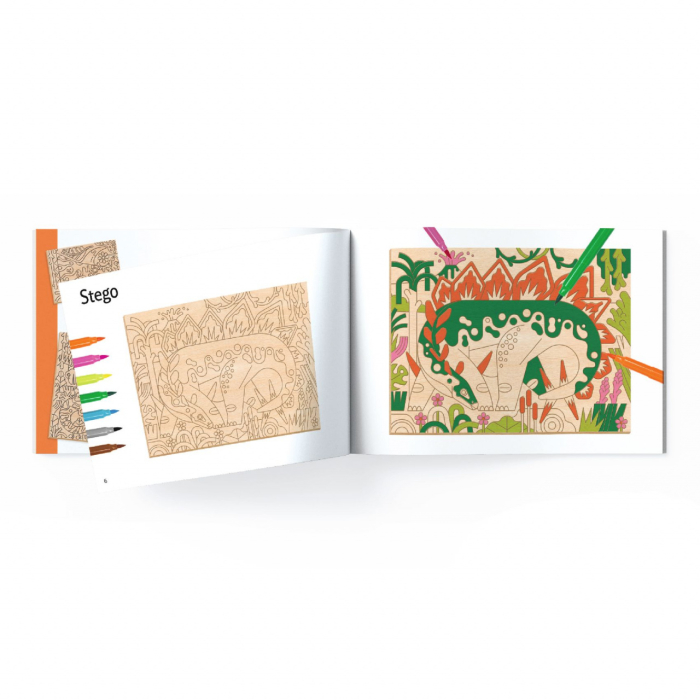 Atelier de pictura pe lemn Dinozauri, Djeco [3]