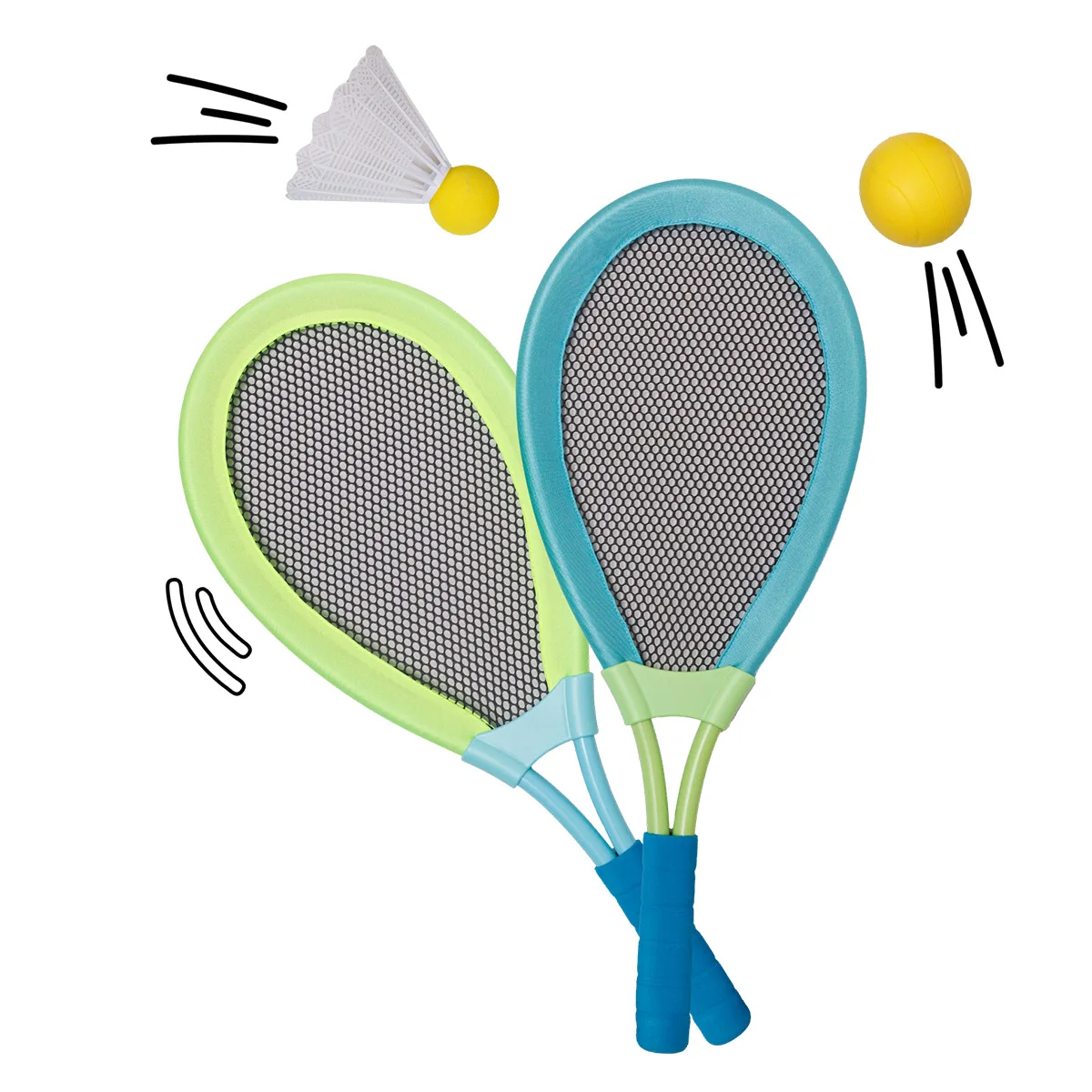 Badminton & Soft tenis, set 2 în 1 XL, Alldoro [5]