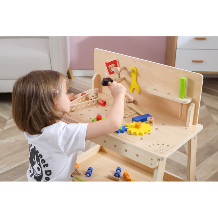 Banc de lucru natur accesorizat, Viga [5]