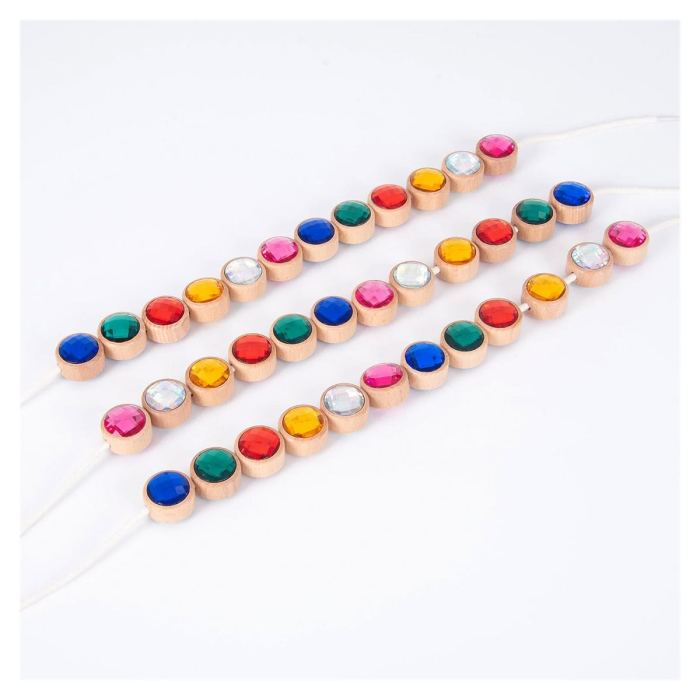 Bijuterii acrilice de snuruit, 36 bucati, Tickit [5]