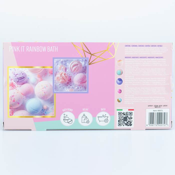 Set 5 bombe de baie curcubeu, Pink It [2]