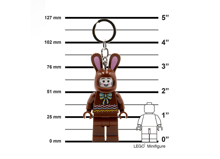 Breloc cu LED LEGO Iepurasul de ciocolata [10]