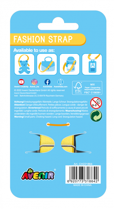 Bretea Fashion ajustabila pentru accesorii - Ursul Schior [4]