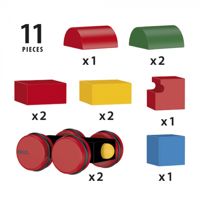Brio - Tren Magnetic Cu Roti Rosii [3]
