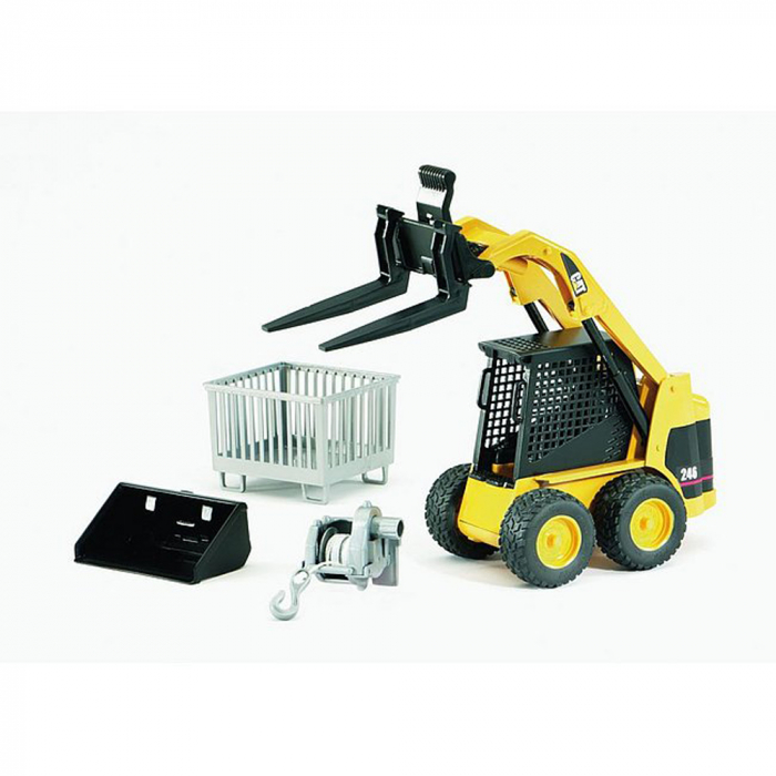 Bruder - Accesorii - Cutie Tip Palet, Troliu Si Furci Pentru Incarcator [3]