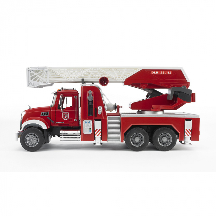 Bruder - Camion De Pompieri Mack Granite Cu Scara, Pompa De Apa Si Sirena [8]