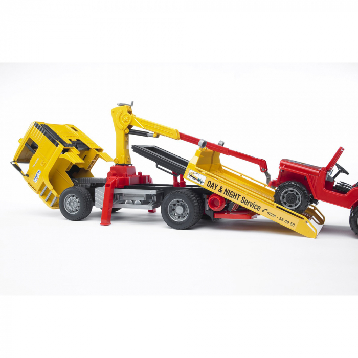 Bruder - Camion De Tractare Man Tga Si Vehicul De Teren [5]