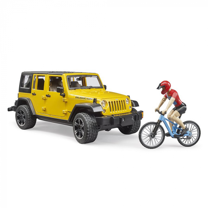 Bruder - Jeep Wrangler Unlimited Rubicon Cu Bicicleta Si Ciclist [3]