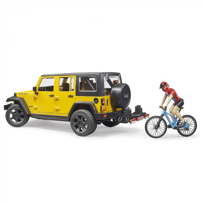 Bruder - Jeep Wrangler Unlimited Rubicon Cu Bicicleta Si Ciclist [4]