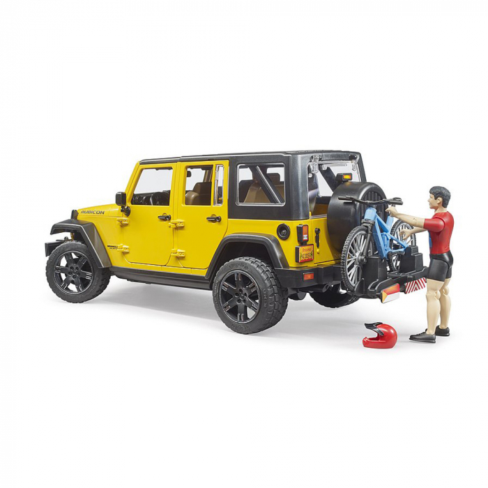 Bruder - Jeep Wrangler Unlimited Rubicon Cu Bicicleta Si Ciclist [5]