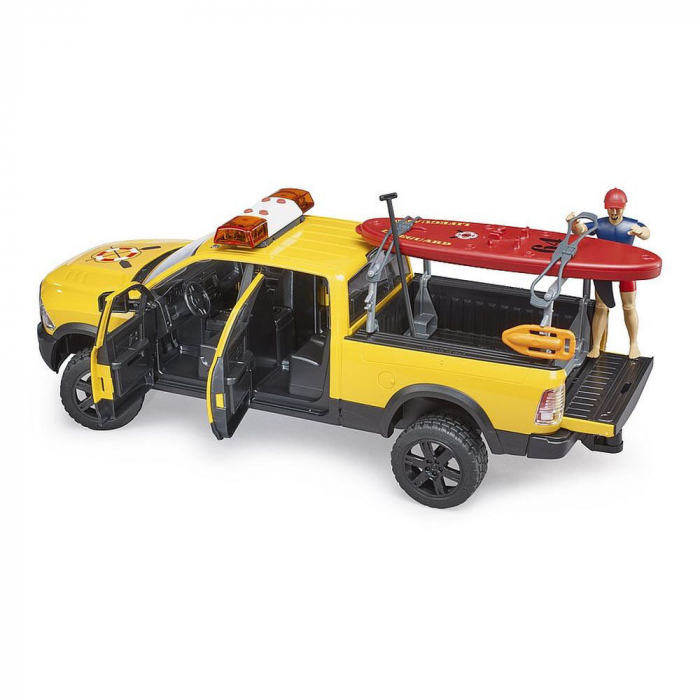 Bruder - Masina Lifeguard Ram 2500 Cu Figurina Si Caiac [4]