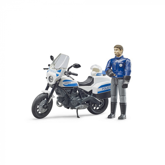 Bruder - Motocicleta De Politie Scrambler Ducati Si Politist [6]