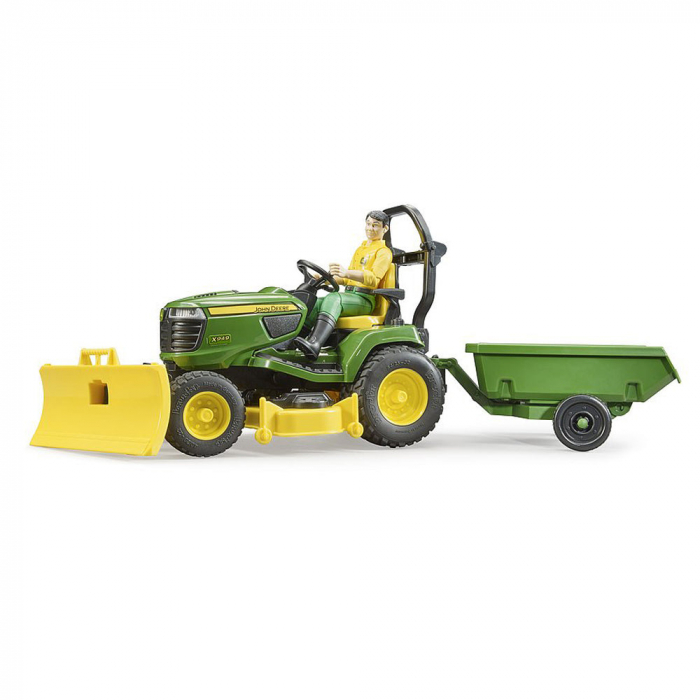 Bruder - Tractor Cu Remorca John Deere Si Gradinar [4]