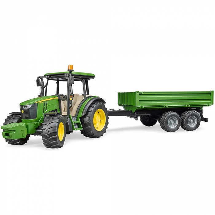 Bruder - Tractor John Deere 5115M Cu Remorca Basculabila [2]
