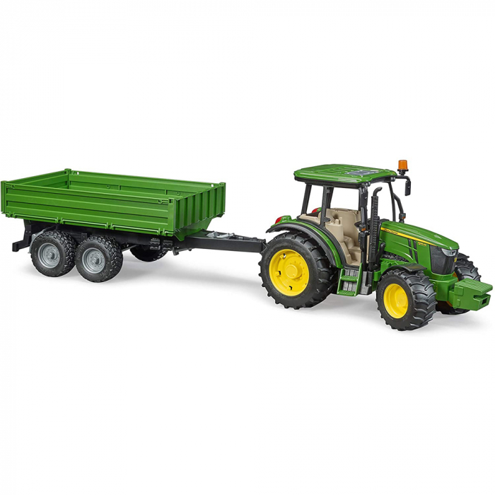Bruder - Tractor John Deere 5115M Cu Remorca Basculabila [5]