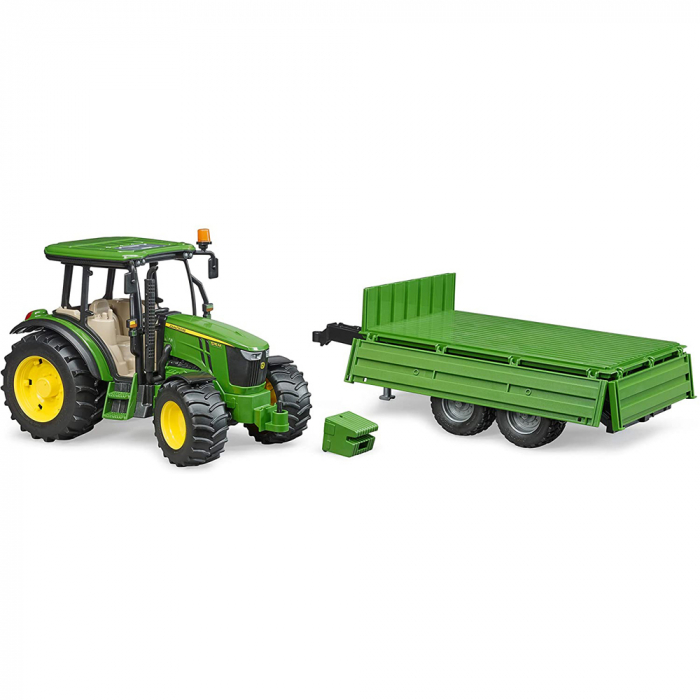 Bruder - Tractor John Deere 5115M Cu Remorca Basculabila [3]