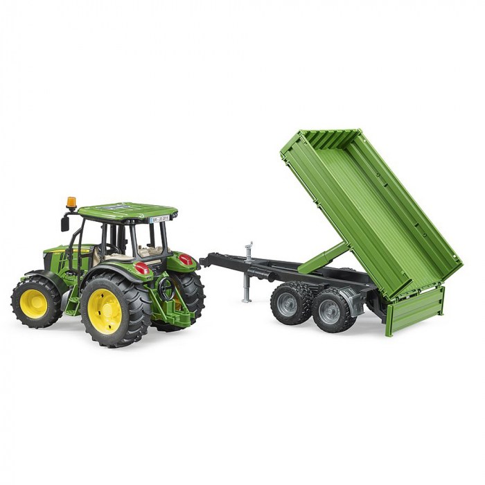 Bruder - Tractor John Deere 5115M Cu Remorca Basculabila [8]