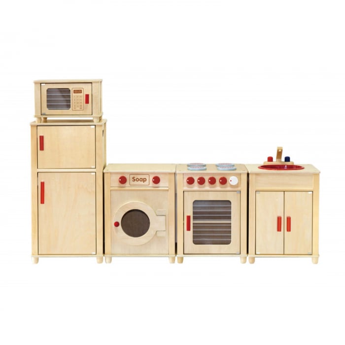Jucarie copii - Bucatarie completa pentru copii, lemn natur, Viga [2]