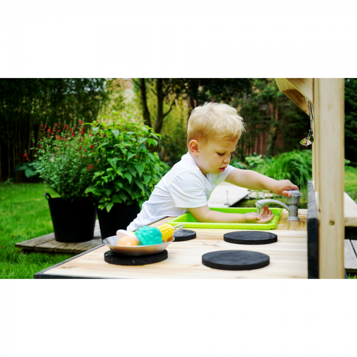 Bucătărie de joacă din lemn Yummy 100 - natural, Exit Toys [13]