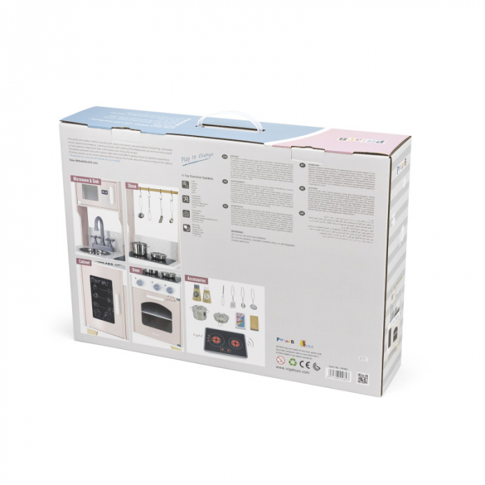 Jucarie copii - Bucatarie roz pudrat cu lumini si sunete Viga [2]