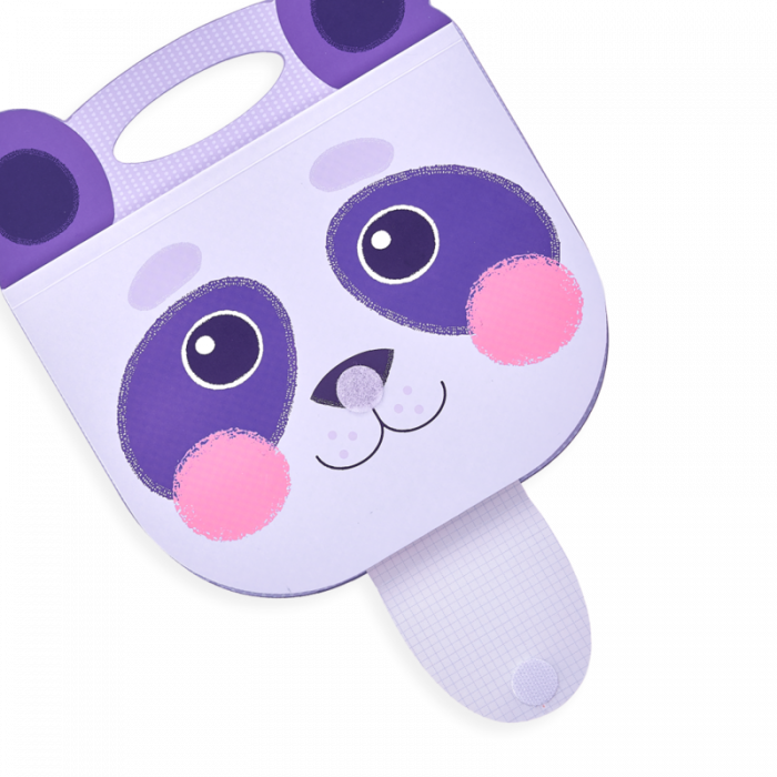 Caiet desen portabil - Panda mov [5]