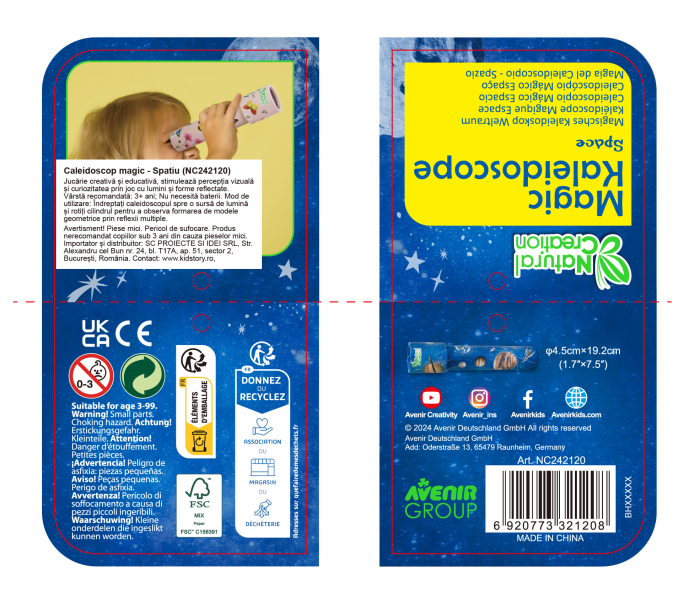 Caleidoscop colectia Creatii Naturale - Spatiu [5]