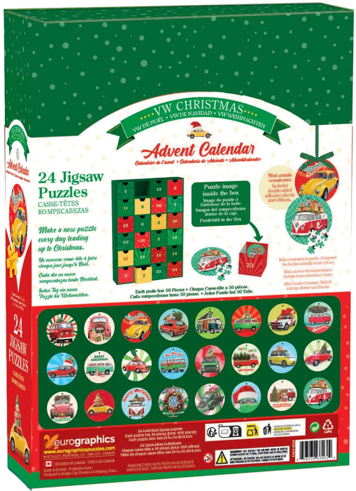 Calendar de Advent Volkswagen, 24 puzzle-uri, 50 piese [2]
