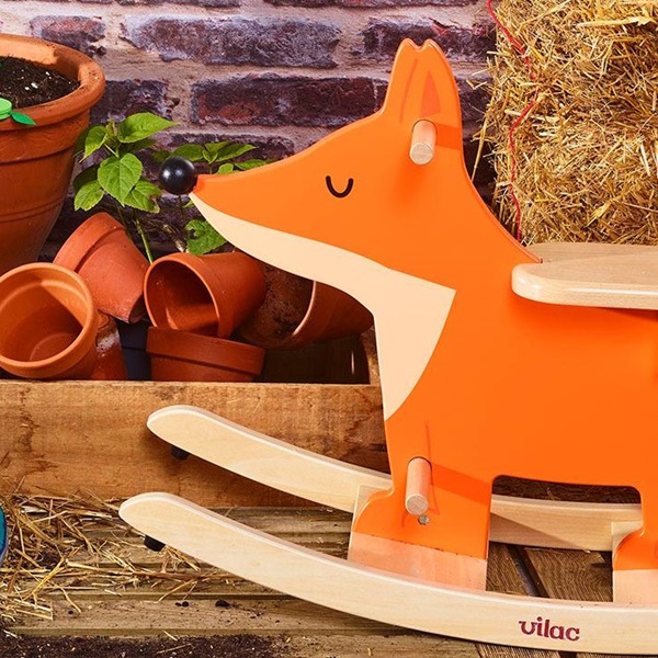 Calut balansoar din lemn - Vulpe design Andy Westface - Vilac [2]