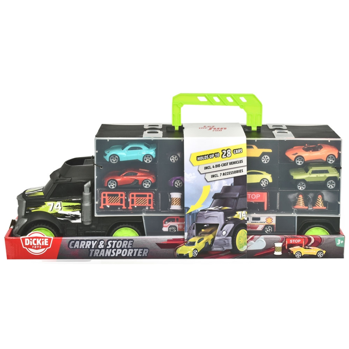 Camion Dickie Toys Carry and Store Transporter cu 4 masinute si accesorii [2]