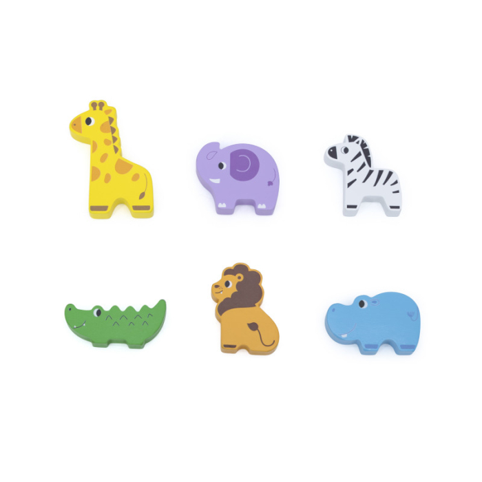 Camion din lemn cu sortare forme Animale Salbatice, Viga [4]