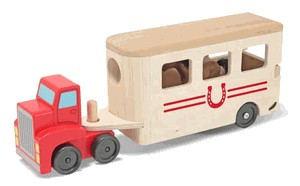 Camion Transportor de Cai cu Remorca Melissa and Doug [2]