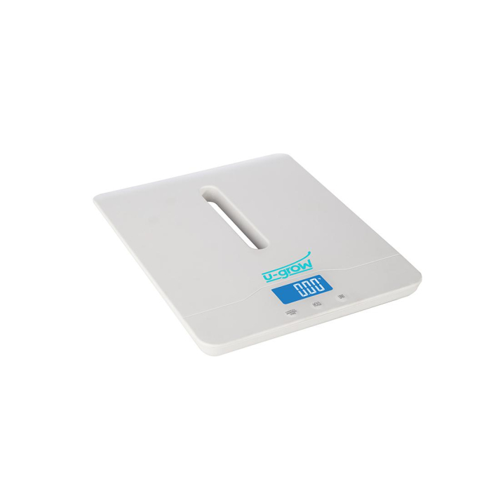 Cantar digital corporal 2in1 pentru bebe si mama, U-Grow, Display LED, Auto off, Functie Tara, 100kg, Alb [3]