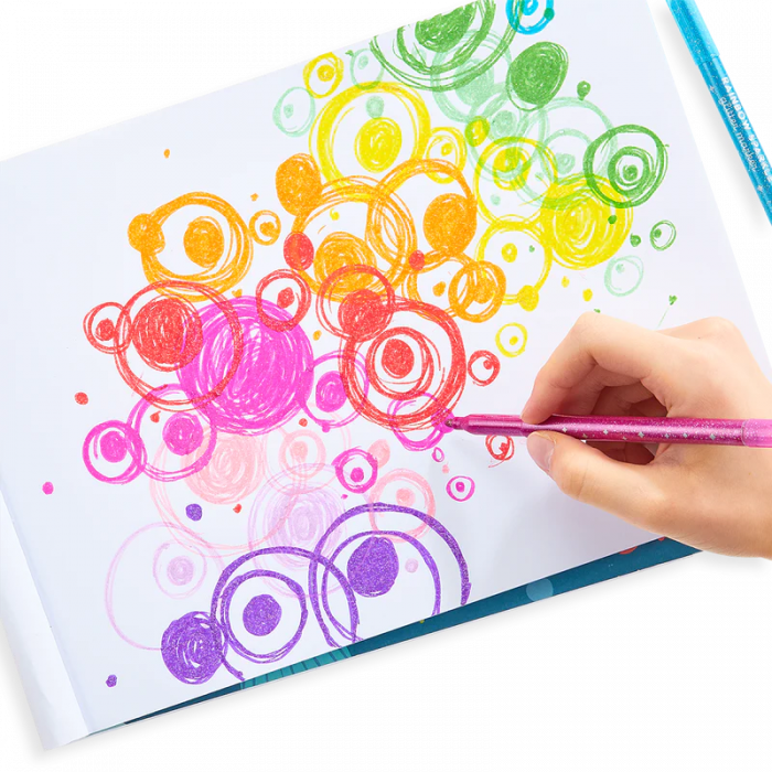 Carioci cu sclipici Rainbow Sparkle, set de 15 culori [4]